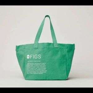 NWT Figs surgical green tote bag